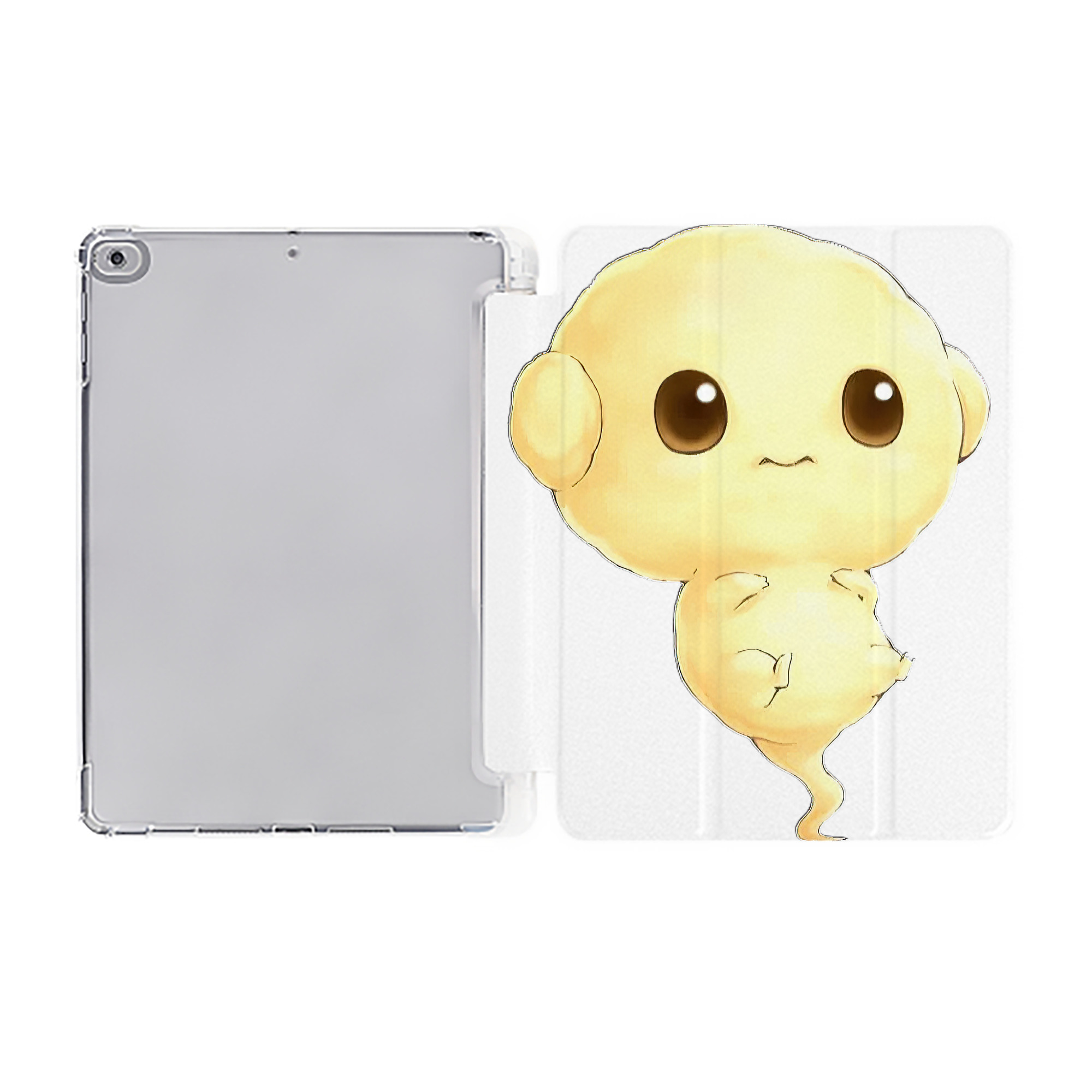 （画像用） 遊☆戯☆王 Yu-Gi-Oh! IPad ケース ペン収納付き 三つ折りスタンド PUレザー×シリコン 対応機種9.5/10.5/10.9インチ
